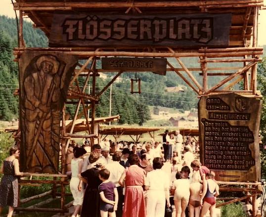 Floesserfest an der Kinzig bei Bergach 1984